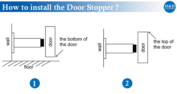 The Installation of Door Stopper-D&D Hardware DDSS015-20 内页安装图