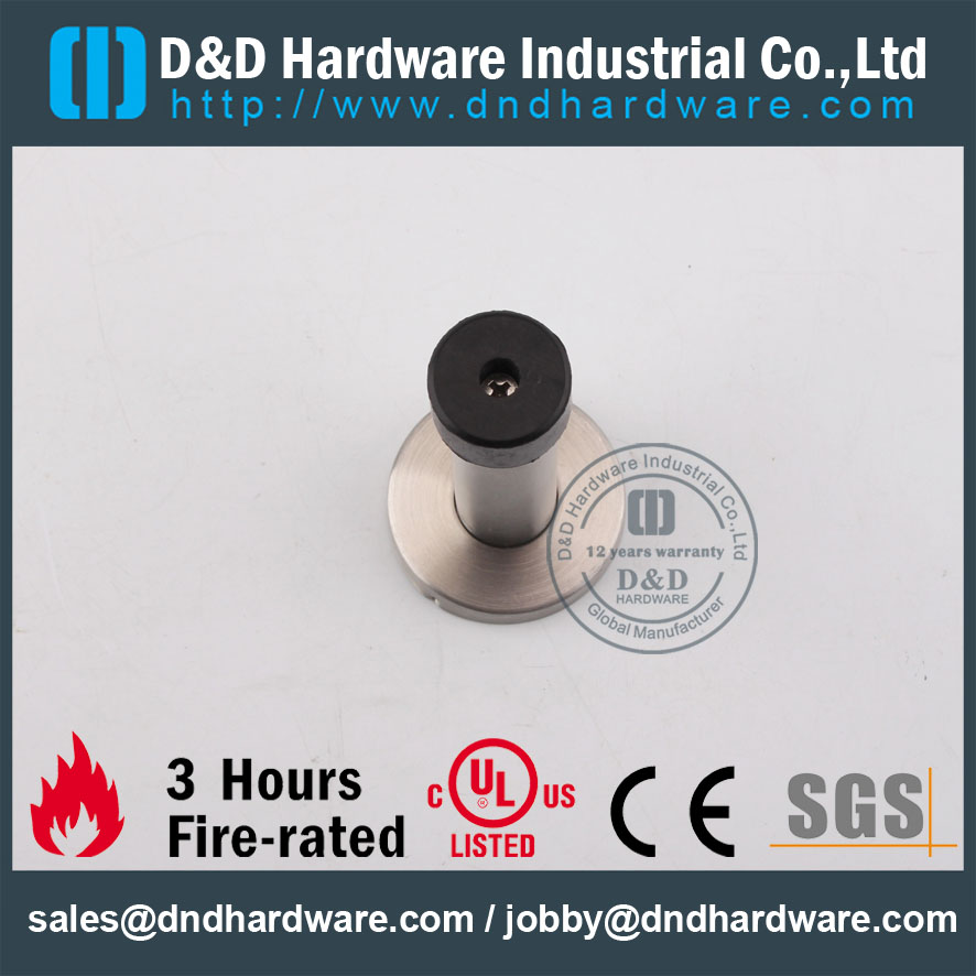 D&D Hardware-CE Fire Rated SS304 door stopper DDDS015 D&D Hardware-CE Fire Rated SS304 SPOPPER DDDS015
