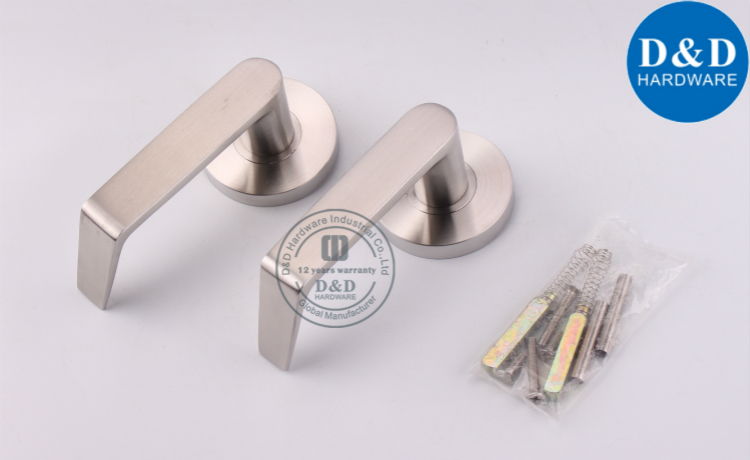 Stainless Steel Bent Door Handle-D&D Hardware الفولاذ المقاوم للصدأ عازمة مقبض الباب-D & D الأجهزة
