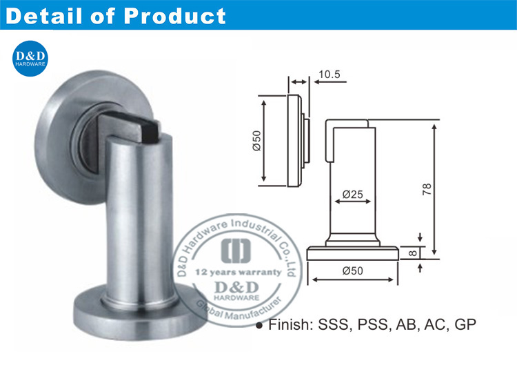 Door Holder-D&D Hardware حامل الباب D & D الأجهزة