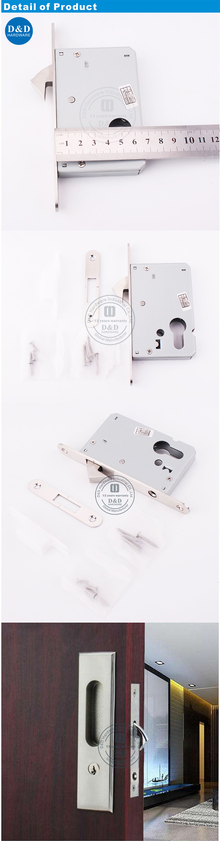 Door Lock for Sliding Door قفل الباب للباب المنزلق