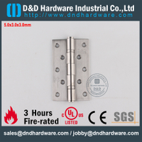 SS304 UL مقاومة للحريق 2BB مفصلة لباب المكتب- DDSS005-FR-5x3x3.0mm