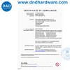 مفصل الباب SS201 PSS لأبواب الألومنيوم DDSS045-B