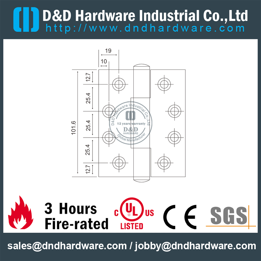 SS Singe Security المفصل للأبواب الخشبية DDSS023