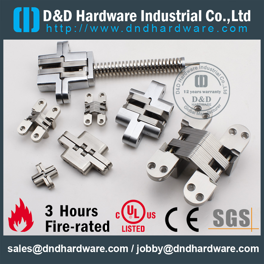 مفصلة غير مرئية للأبواب الخشبية SS316 - 28x118mm-CC04.5
