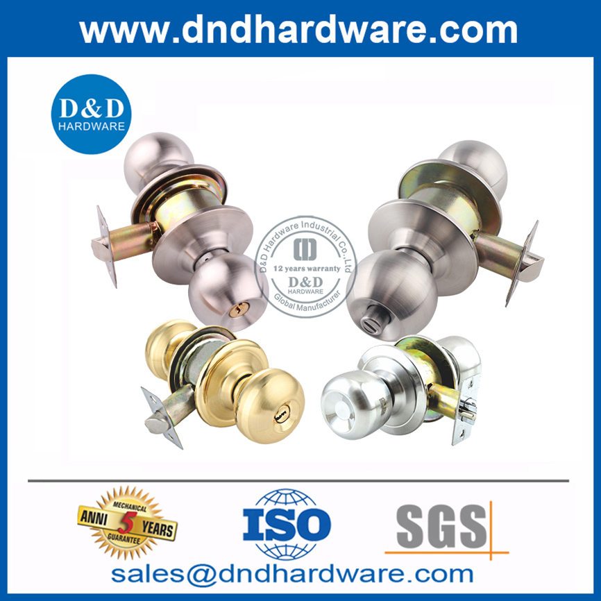 قفل الباب الفولاذ المقاوم للصدأ deadbolt مع أسطوانات مزدوجة ddlk007