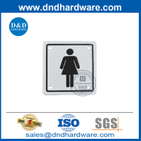 لوحة لافتة باب الحمام SS304 للسيدات بتصميم عصري- DDSP002