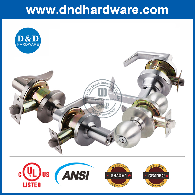 قفل الباب الفولاذ المقاوم للصدأ deadbolt مع أسطوانات مزدوجة ddlk007