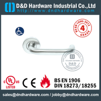 S304 Hollow U Shape Safety Fire Fire مقبض باب رافعة للمكتب باب خشبي مع EN1906-DDTH001