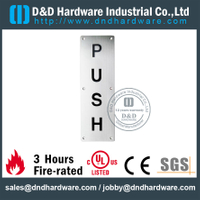 الفولاذ المقاوم للصدأ 304 PUSH لوحة 100x300mm للأبواب الخشبية الخارجية --DDSP004