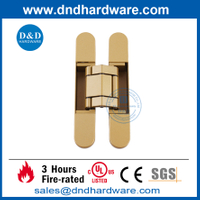 ثلاثية الأبعاد تعديل سبيكة الذهب الزنك غير المرئي مفصلات الباب الثقيلة DDCH008-G120