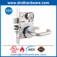 UL ANSI الصف 1 SS304 النار مصنفة نقر الخشبية قفل الباب -220 F20