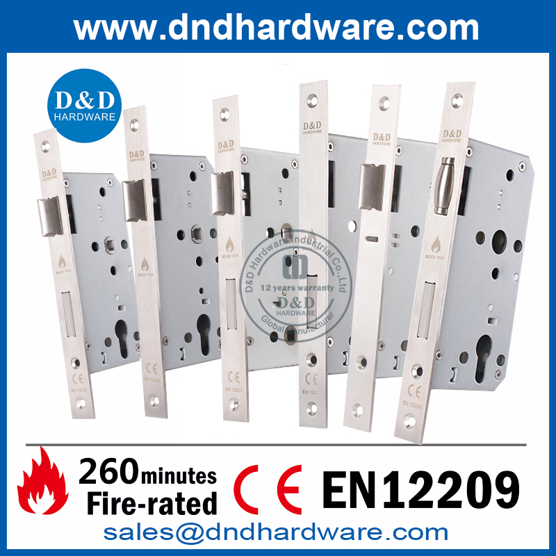 SS304 Apartment Deadbolt CE EN12209 LIGHT LATCH LOCK FOR ESCEP DDML014